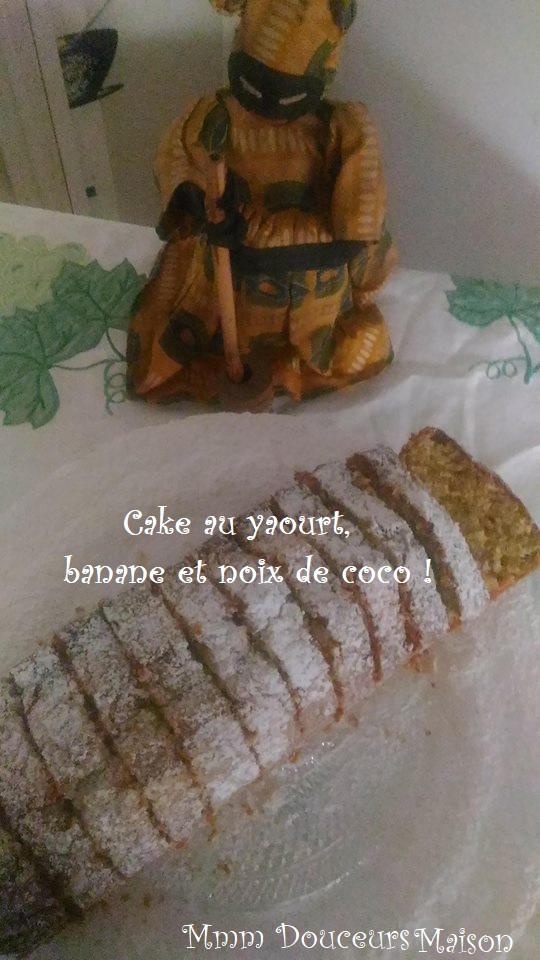 cake au yaourt banane et noix de coco 2