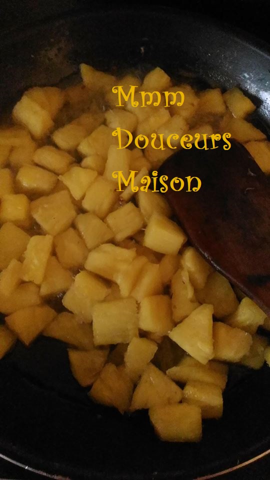 tarte à l'ananas flambé et à la noix de coco 7