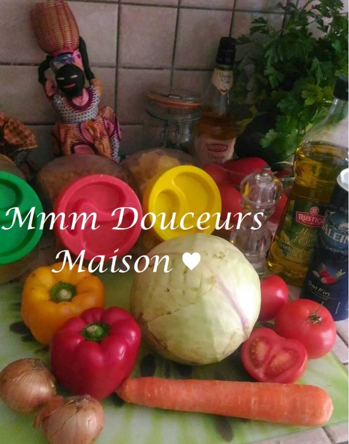 Chou sauté aux légumes 1