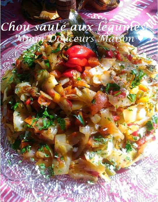 Chou sauté aux légumes 10