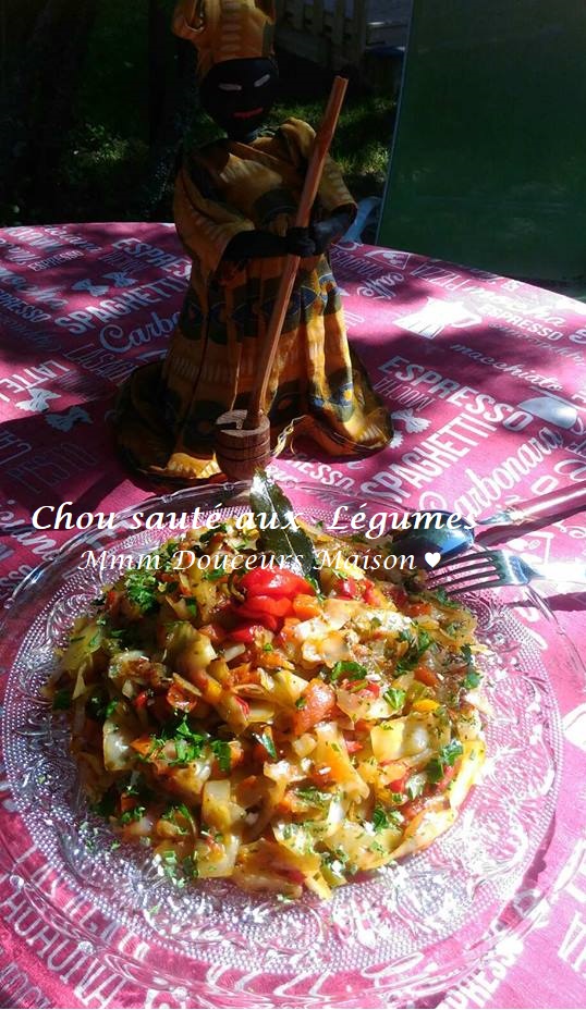 Chou sauté aux légumes 9