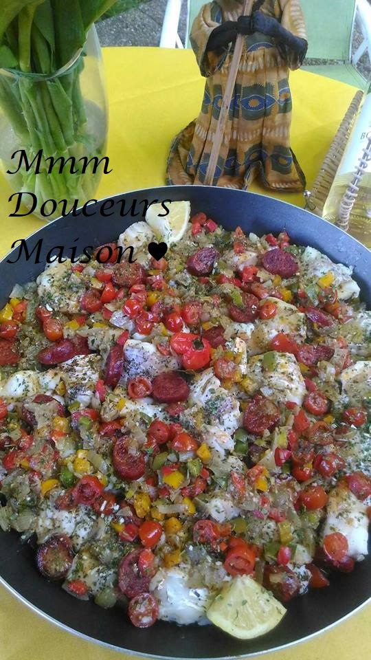 Dos de cabillaud et rondelles de chorizo 4